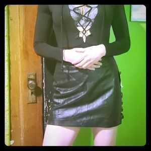 Sexy vintage Wilson's Leather Maxima miniskirt